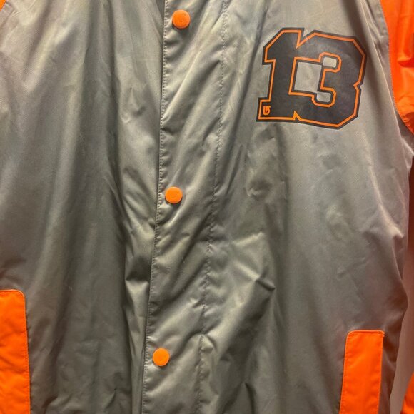 Burton Men XL Orange & Gray Jacket With Hood & Pockets - Picture 4 of 14